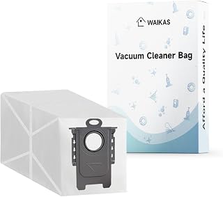 WAIKAS Dust Bags for Roborock Robot Vacuum (Qrevo/Saros/S8 Series), 6-Pack