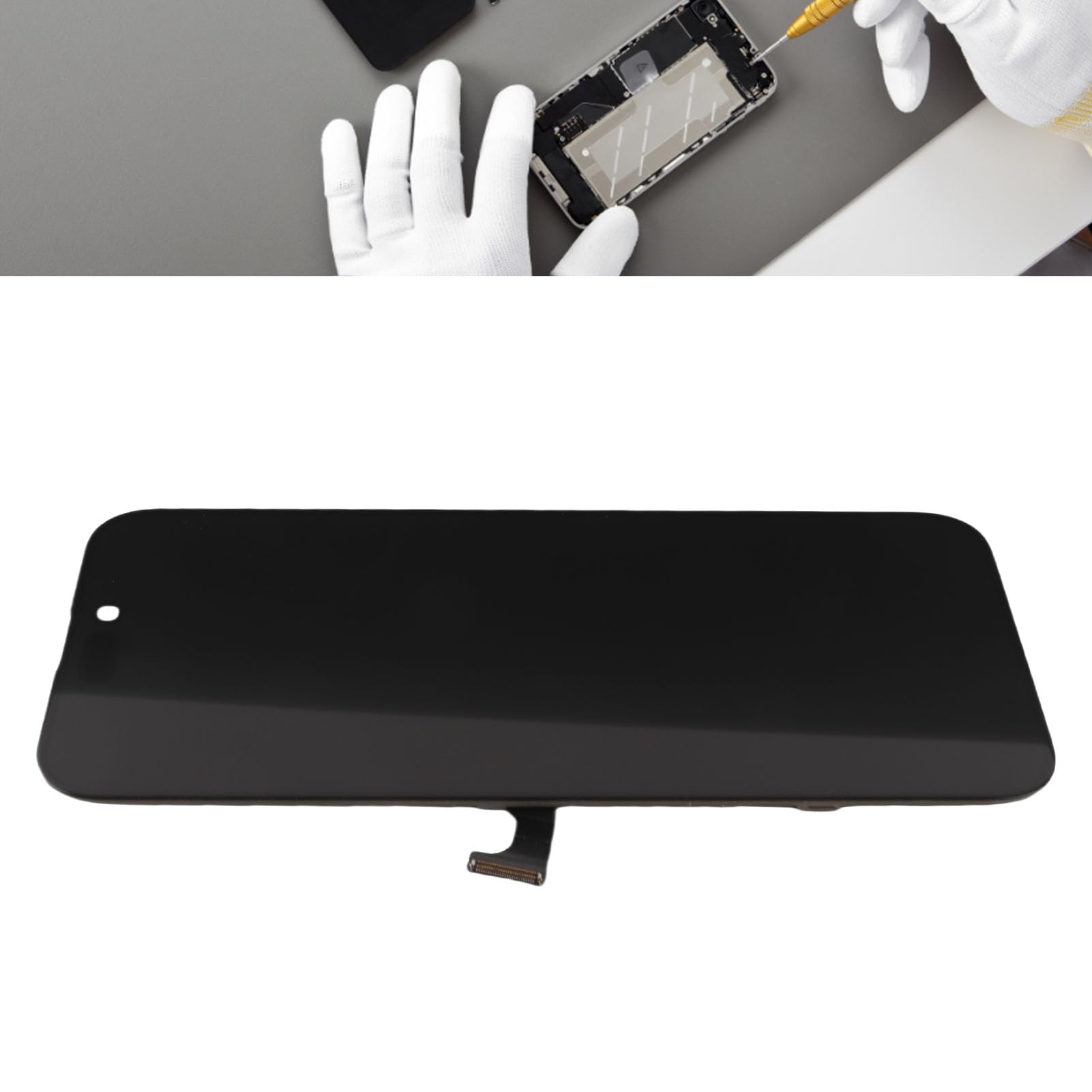 Generic Sostituzione Schermo Telefono Display LCD 3D Touch Ad Alta compatibilità Digitizer Assembly per 15 Pro Max con Strumenti di Riparazione per Appassionati di Fai da Te o Tecnici Professionisti