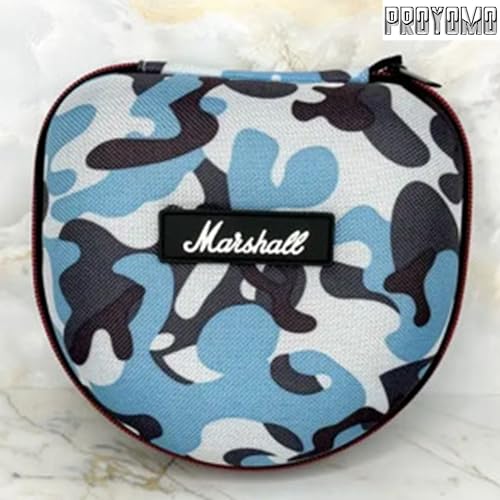 Image of Hard Eva Box Travel Carrying Bag Zipper Protective Pouch Cover Case Shockproof Storage Fits with USB Cable Compatible with Marshall Major 5 /4 /3 /2 Headphone (Camouflage)