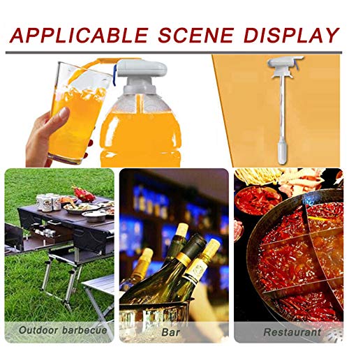 2 Packs of Magic Electric Tap, Simple One-Handed Operation, Hands-Free, Can Prevent Milk and Beer from Overflowing, Suitable for Banquets, Outdoor and Home Kitchens