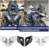 Motorcycle Upper Turn Signal Wind Deflector Screen Shield Windshield WindScreen with Bracket for B.MW R1250GS R1250 GS ADV 2019-2023 R1200GS R1200 GS LC 2013-2019 F750GS F850GS 2018-2023 (Smoke)