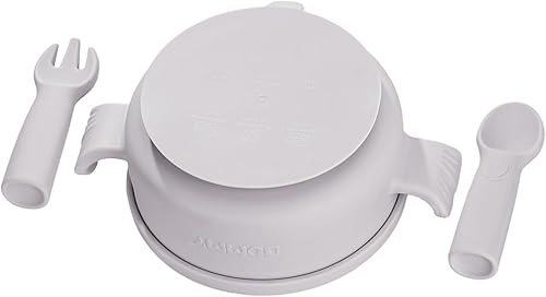 Miniatura 9 de Dommy Juego de alimentación para bebés de mariposacuenco de succión con cuchara y tenedor  Suministros de alimentación  Suministros de destete LED