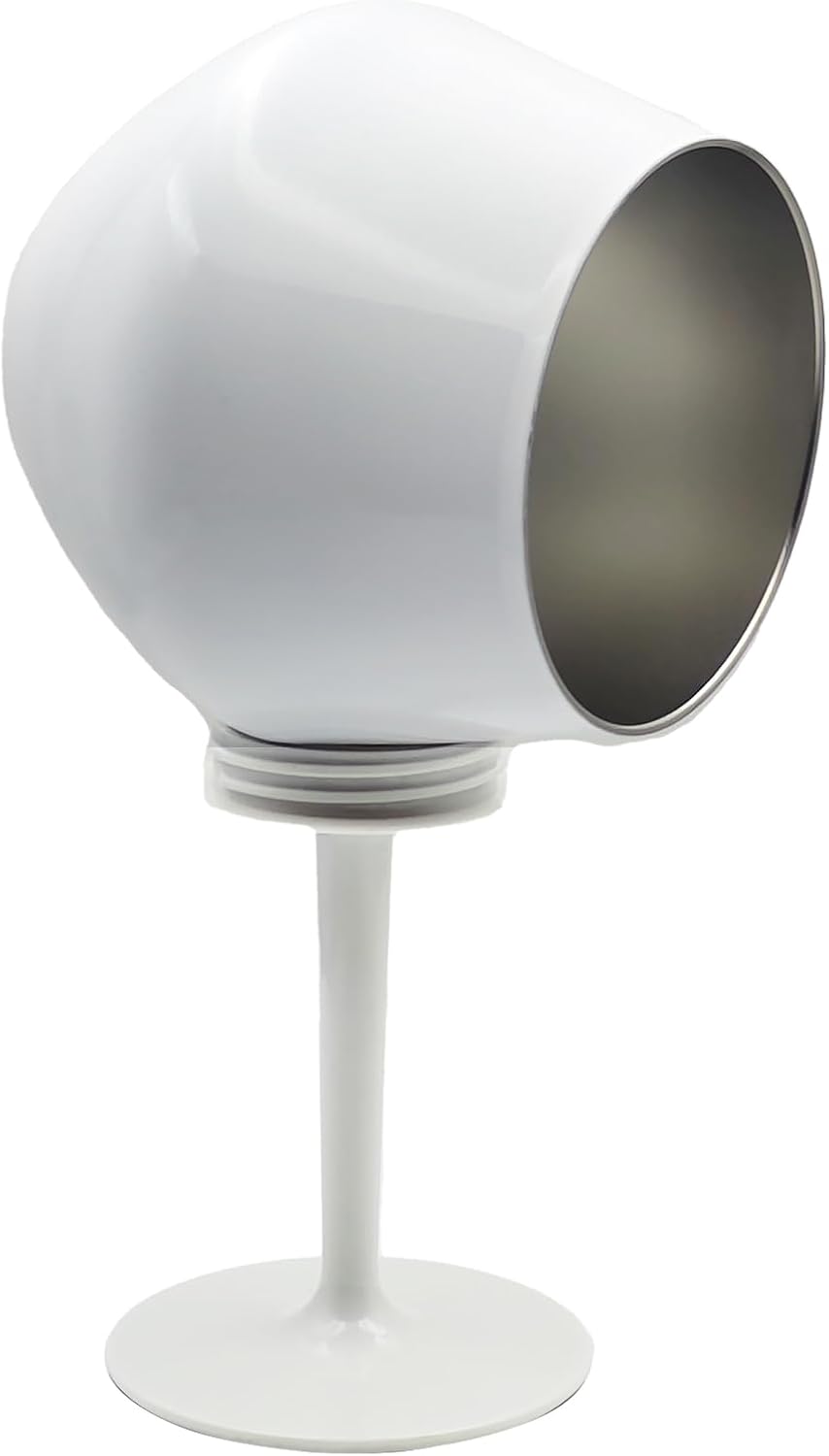 Dosao 14 oz Stainless Steel Wine Glasses with Detachable Stem Double Wail Insulated Metal Goblet Non-Slip Base 2 in 1 Cups Wine Tumbler for Party