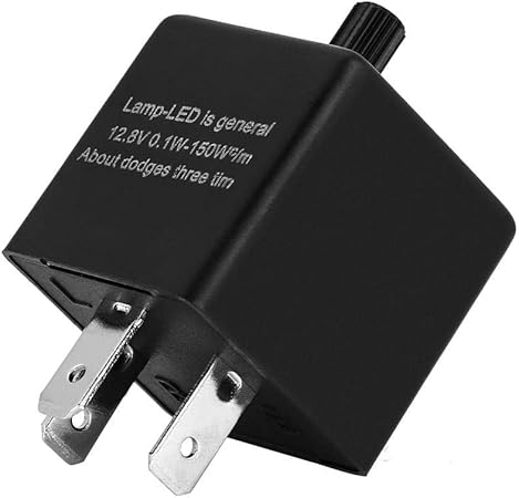 Amazon ウィンカーライト 点滅 リレー 12v 3ピン 車 Led 点滅 リレー 調節可能 Led 点滅 リレーcf13 Jl02 方向指示灯 ウィンカーライト ウィンカー サイドマーカー 車 バイク