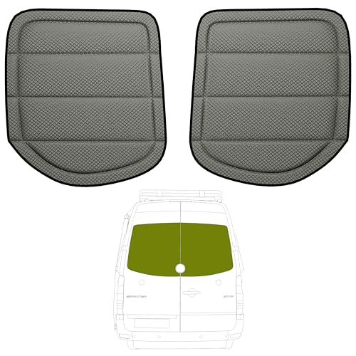 VANNCAMP Rear Door Window Covers(Pair) for Mercedes-Benz Sprinter 2019-2026 (Full Plastic Frame), Magnetic Insulated Blackout Sunshade, XPE Foam Core, AllSeasonGuard by VANNCAMP - Used condition - US$92.19