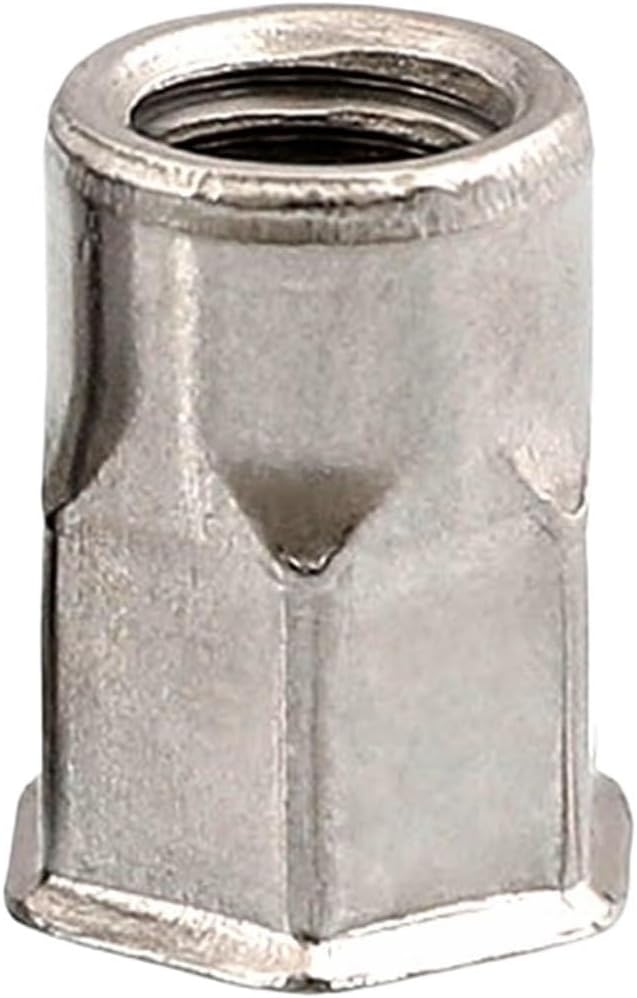 3/5/10/20pcs M3 M4 M5 M6 M8 M10 M12 304 A2-70 Stainless Steel Hex Hexagon Flat Countersunk Head Binding Rivet Nut Insert Nutsert(Countersunk Head,10pcs M3)