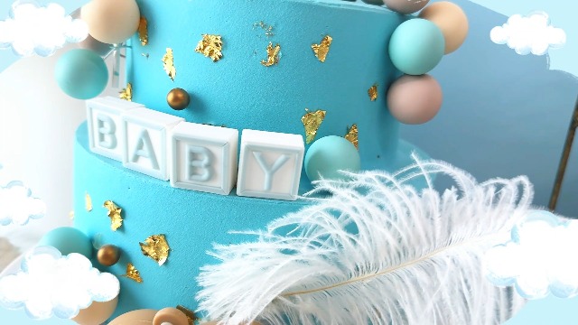 Blue Bear Cake Decoration Set – Cake Toppers For Baby Showers & Birthdays - View #4