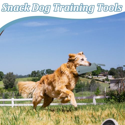 Futterdummy für Hunde - Apportierbeutel für alle Hunderassen - Futterbeutel - Perfekt für Dummy Hundetraining (grau)