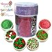 Produktbild Kuchen Cupcake Plätzchen Dekoration Streusel Essbare Kuchen Dekoration für Weihnachten Ostern Valentine 190g Christmas(6 Color)