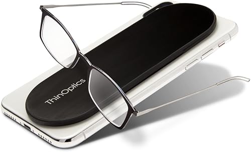 Always With You by ThinOptics - Gafas de lectura con funda delgada los lectores se fijan a tu teléfono, tableta o caben en tu bolsillo