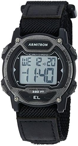 Armitron Sport Unisex Digital Chronograph Nylon Strap Watch, 45-7004