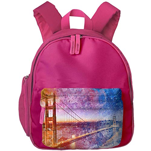 ADGBag Mochila para niños Escolar California City Morning Bridge Art Children Kids School