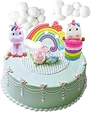 ♕ Gran ideal para el bricolaje, un lindo y brillante pastel de unicornio. Agregue nuestro adorno de pastel Rainbow Unicorn a la cesta y COMPRELO AHORA ~