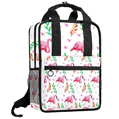 Sac à dos pour garçons 35.5 cm motif flamants roses multicolore avec bretelles réglables