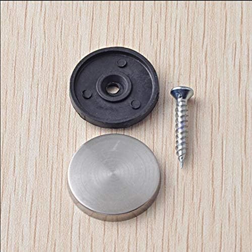 Stainless steel Glass Nails decorative covers + screw - (Color: dia 20mm)