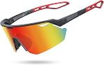 Lamicall Polarized Sports Sunglasses Men Women, [24g Ultralight] Adjustable Nose Pad Sports Goggles for Bike Hiking Running