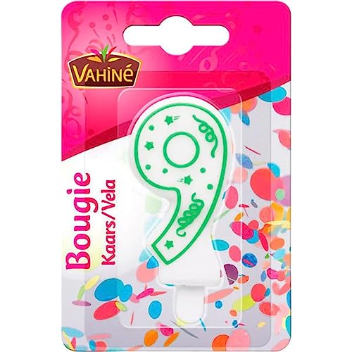 VAHINÉ - Decoración - Velita Número 9 - x1