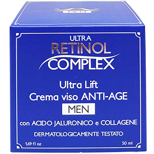 Retinol Complex Crema Facial Anti-Age Antieta 'Hombre Men Ácido jaluronico y Colágeno 50 ml