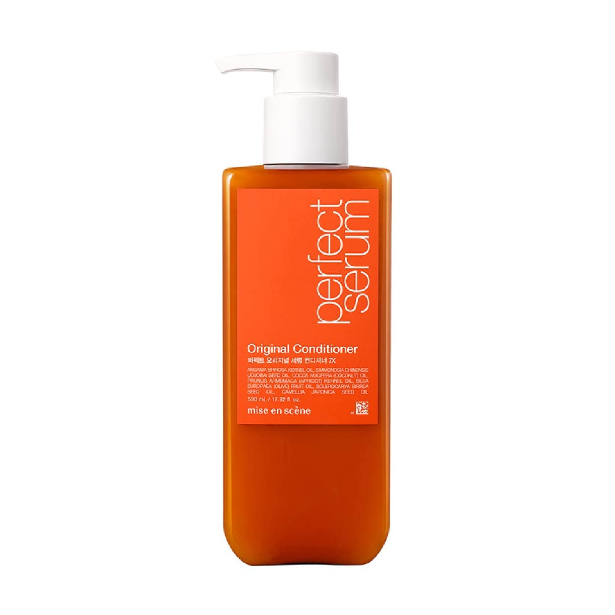 Mise En Scene Perfect Serum Original Conditioner, 530ml, Argan Oil and Jojoba Seed Oil for Damaged Hair