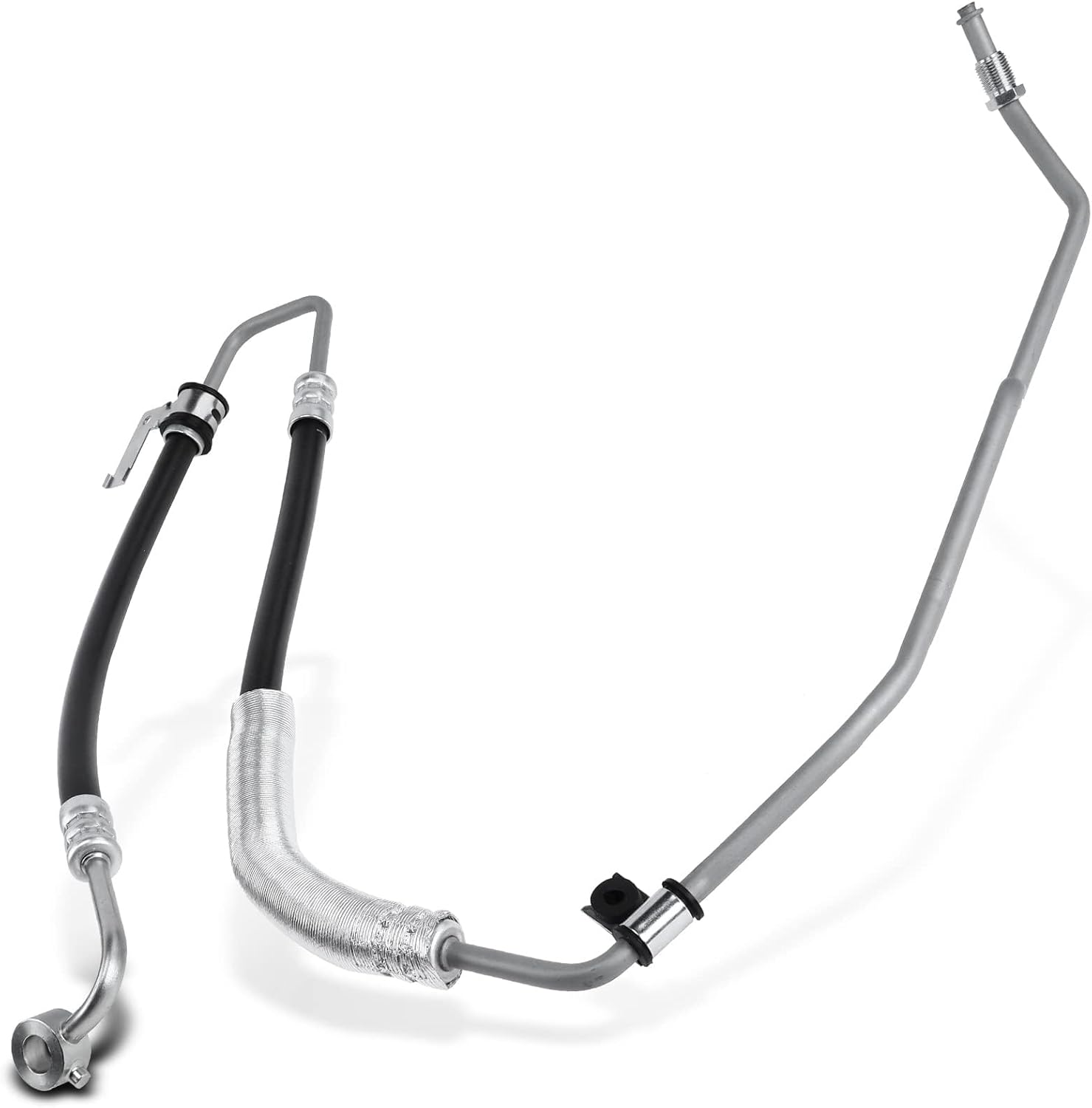 A-Premium Power Steering Pressure Hose Line Assembly Compatible with Kia Sorento 2011-2013 & Hyundai Santa Fe 2010-2012, 3.5L, with O-ring & Washer, Pump To Rack/Gear