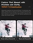 Hohem iSteady M6 Kit Gimbal Stabilizer for Smartphone 3-Axis with Magnetic Fill Light AI Vision Sensor for iPhone Android with 0.91-inch OLED Display Max Payload 400g,Ideal for YouTube vlog TikTok