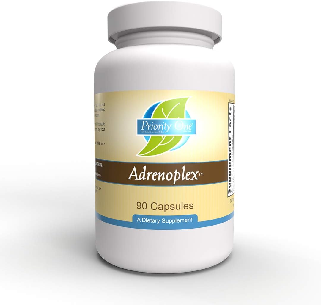 Priority One Vitamins, Adrenoplex 90 Capsules, Adrenal Support