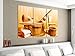 Produktbild Leinwandbild 3tlg 120cmx100cm Sauna Zubehör Wellness Spa Kübel Bilder Druck auf Leinwand Bild Kunstdruck mehrteilig Holz 9YA3291, 3 Tlg 120x100cm:3 Tlg 120x100cm