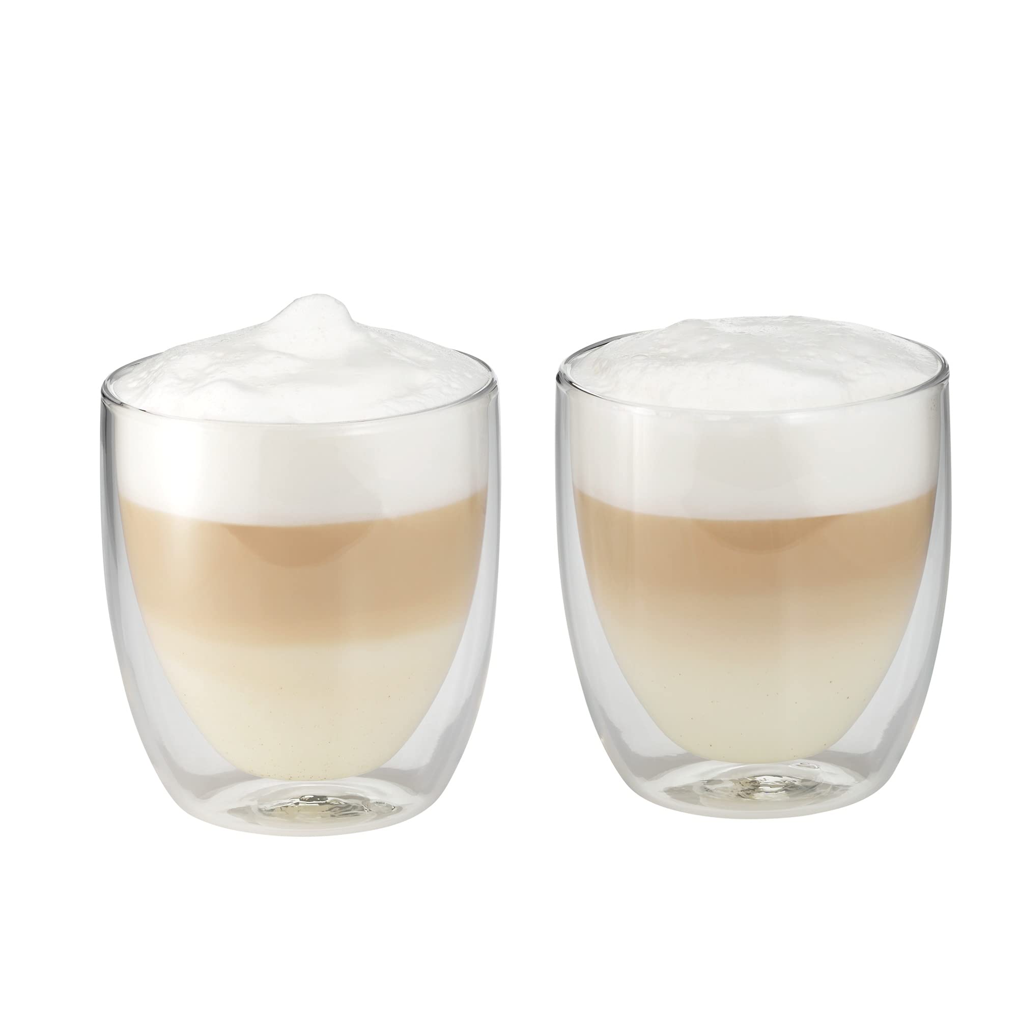 WMF Kult - Set di 6 bicchieri da cappuccino a doppia parete, 250 ml, effetto fluttuante, calici termici, bicchieri da tè resistenti al calore, bicchieri da caffè