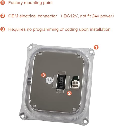 Miniatura 5 de Reemplazo de balasto de faros delanteros HID de xenón para 63117182520 25806714 compatible con BMW 328i 328xi 335i 335xi Mini Cooper Audi TT