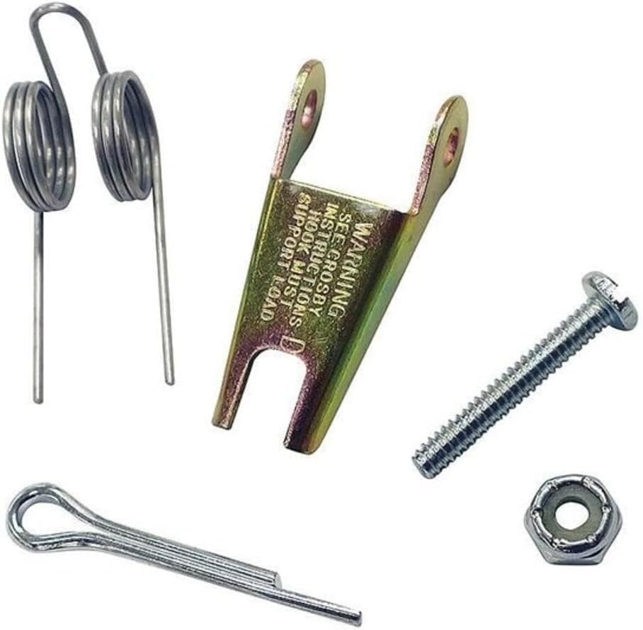 Crosby 1096421 S-4320 Replacement Steel Hook Latch Kit, 1-1/2 Ton Carbon | 2 Ton Alloy | 1 Ton Bronze | G Hook ID Code