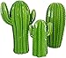 Ritzenhoff & Breker 3tlg Set Deko Kakteen Cereus hellgrün I Fensterbrett Deko Skulpturen modern I Sukkulenten für drinnen I Badezimmer Porzellan Kakteen I Deko Figuren Maße H 23,5cm 23cm & 16cm