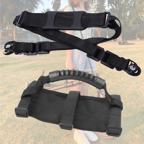 Large Electric Scooter Hand Carrier Handle Strap & Shoulder Straps Set