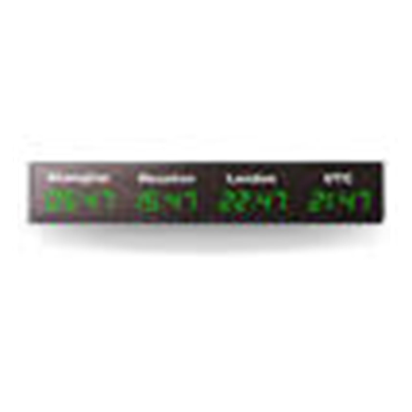CVFRDD LED Countdown Clock, LED Digital Multi Time Zone City Stickers Wall Clock World For Office Home Decor(2)