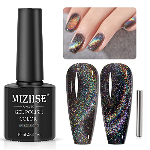 MIZHSE Rainbow 9D Magnetic Cat Eye Gel #TOP23