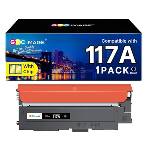 GPC IMAGE 117A Toner Set Kompatible für HP 117A für Toner HP Color Laser MFP 178nwg 179fwg 178nw 179fnw 150nw 150a 150nw 178 179 W2070A (Schwarz, 1er-Pack)