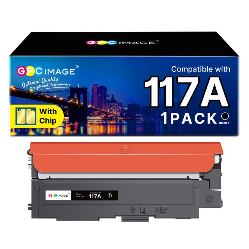 GPC IMAGE 117A Toner Set Kompatible für HP 117A für Toner HP Color Laser MFP 178nwg 179fwg 178nw 179fnw 150nw 150a 150nw 178 179 W2070A (Schwarz, 1er-Pack)
