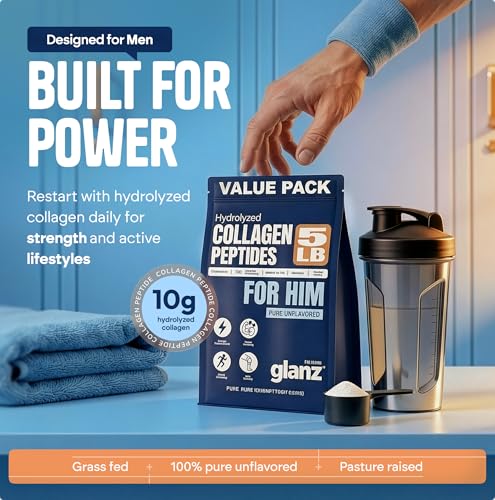 GLANZ Collagen Peptides Powder for Men