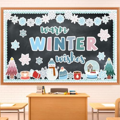Winter Bulletin Board Set,Warm Winter Wish Christmas Classroom De...