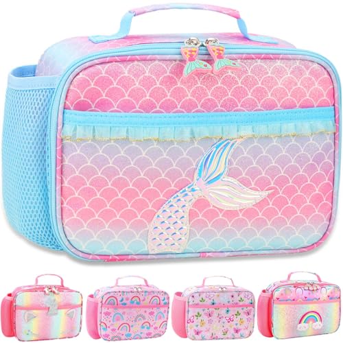 RHCPFOVR Kids Lunch Bag - Insulated Lunch Box for Boys Girls,Washable Lunch Bag and Reusable Toddler Leak-proof Lunchbox for School and Daycare