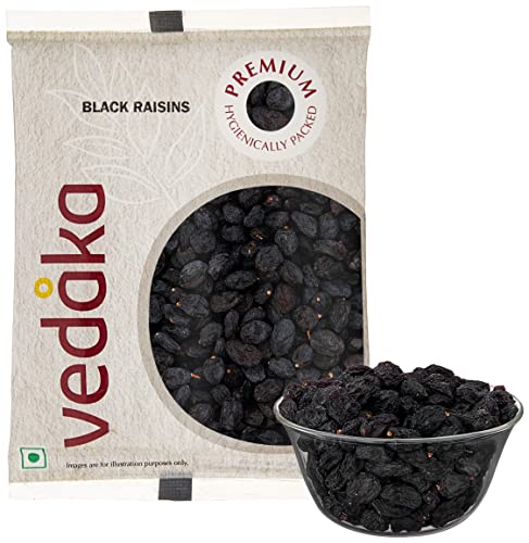Image of Amazon Brand - Vedaka Premium Pumpkin Seeds, 200g & Amazon Brand - Vedaka Premium Black Raisins, 200g