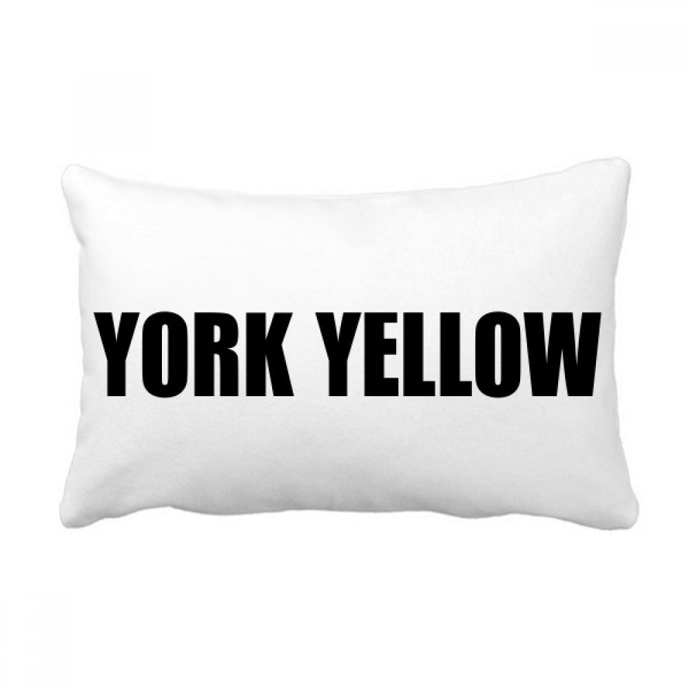 Coussin lombaire York jaune et noir 40x60 cm pour décoration de canapé