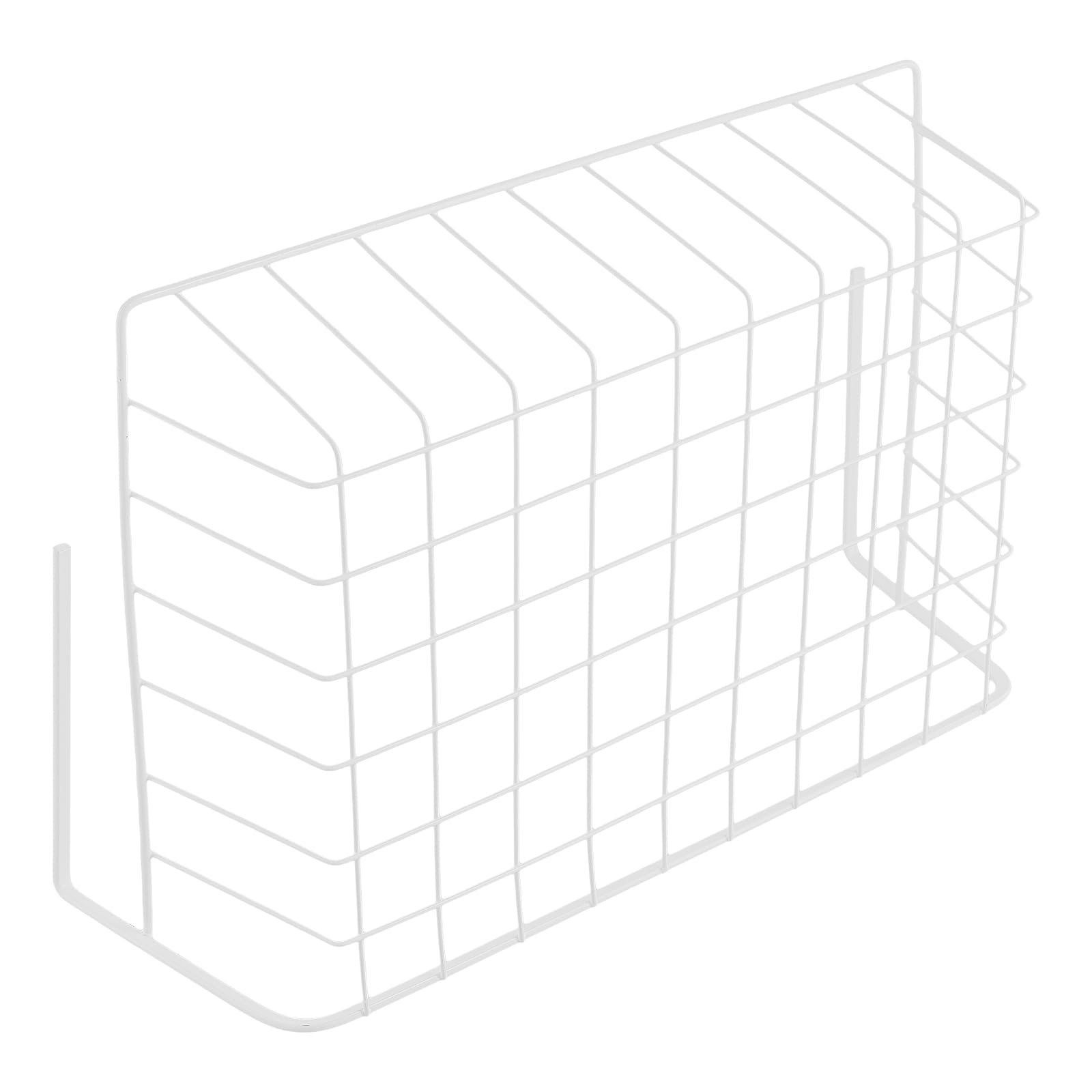 FUNSUEI Lot de 5 tiroir suspendu sous étagère 34 x 22 x 11,5 cm en fil métallique blanc panier rangement cuisine
