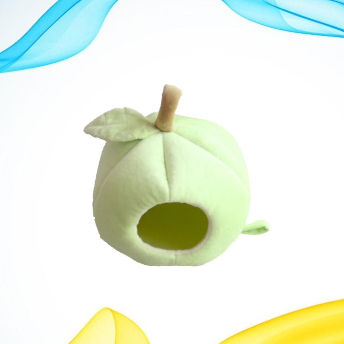 VICASKY Fruit Shaped Plush PET Sleeping Bed, Portable Winter Hamster House image 5