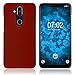 Produktbild PhoneNatic Case kompatibel mit Nokia 8.1 (X7) - Hülle rot gummiert Hard-case Cover