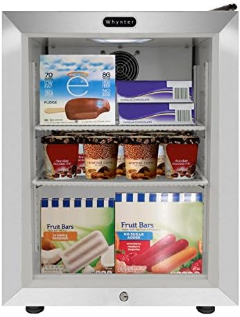 Whynter Countertop Display Freezer, 1.8 Cu Ft, Glass Door, CDF-177SB