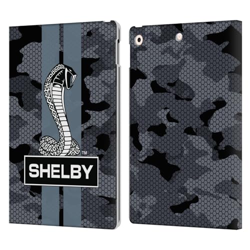 Étui portefeuille en cuir compatible Apple iPad 10.2 2019 2020 2021 Shelby Camoufle