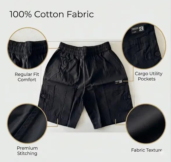 Image of Brulry Men's Shorts || Cotton Casual Shorts for Man || Shorts Pant for Men