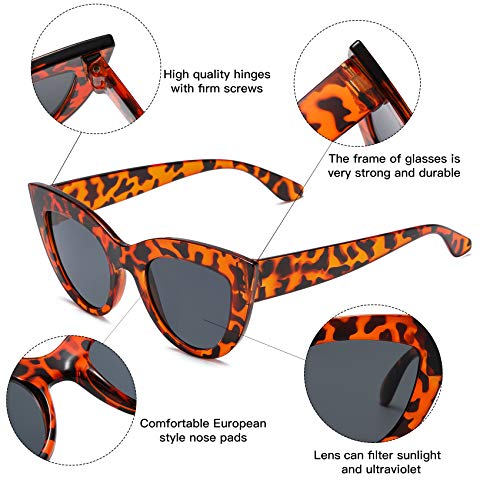 Image of Retro Vintage Narrow Cat Eye Sunglasses for Women Clout Goggles Plastic Frame
