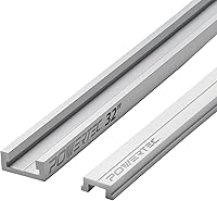 Vista 15 de POWERTEC 71121V Kit de perilla de pista en T con perillas roscadas y pernos de riel en T de 5/16"-18, juego de 16 piezas, accesorios de riel en T