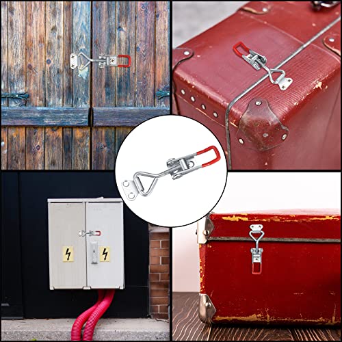 10 Stk Knebelverschluss +40 Stk Schrauben, Kistenverschluss Spannverschluss Eckbefestigung, Ladekapazität Türverschluss Eckverschluss Hebelspanner Verschluss Knopf Knebelverschluss